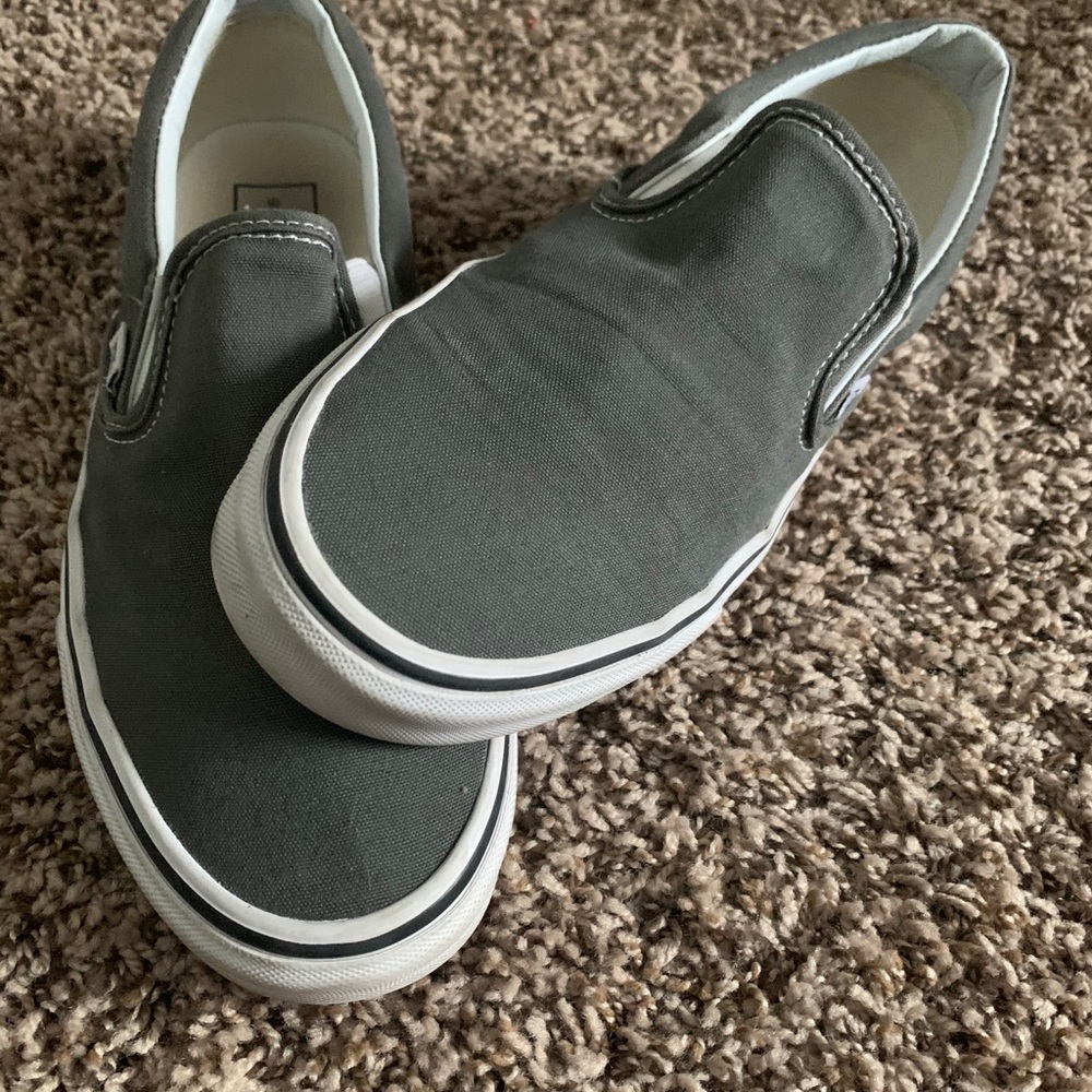 Gray Slip on Vans